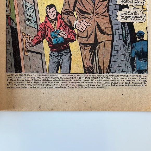 THE AMAZING SPIDER-MAN #155 1ST MIRAGE BRONZE AGE MARVEL COMICS 1976 UC - Picture 5 of 6